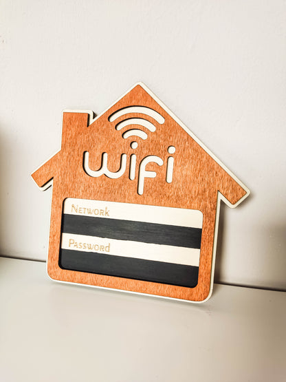 WLAN Schild für Gäste | Airbnb Internet Schild