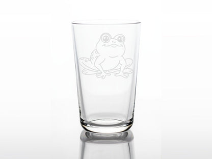 Personalisiertes Kinderglas mit Namen und Frosch | Trinkglas mit Gravur - Prami's
