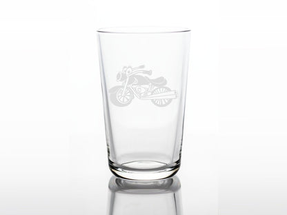 Personalisiertes Kinderglas mit Namen und Motorrad | Trinkglas mit Gravur - Prami's
