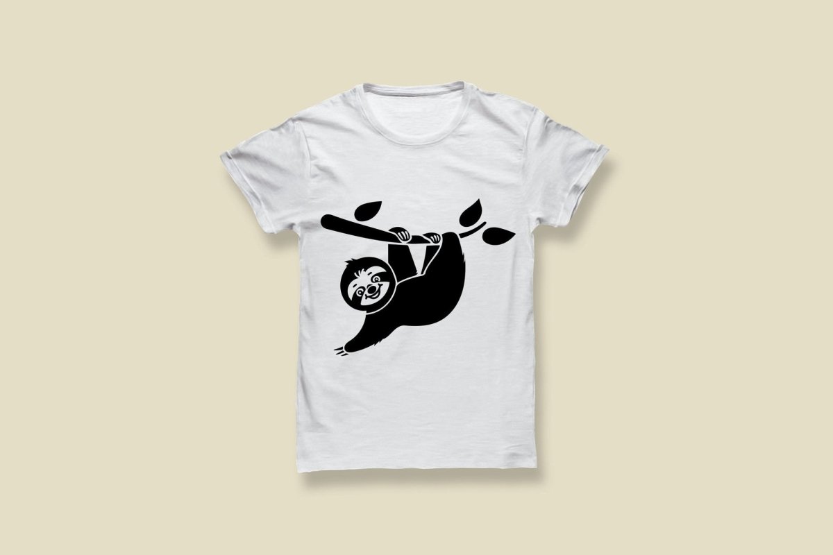 Plotterdatei Faultier SVG Datei für Cricut, Faultier T-Shirt Design Digital Download süßes Faultier Motiv - Prami's