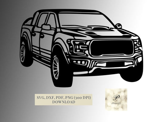 Plotterdatei Pick Up SVG Datei für Cricut, Fahrzeuge SVG Design Digital Download für Bastel- und Plotterprojekte, - Prami's
