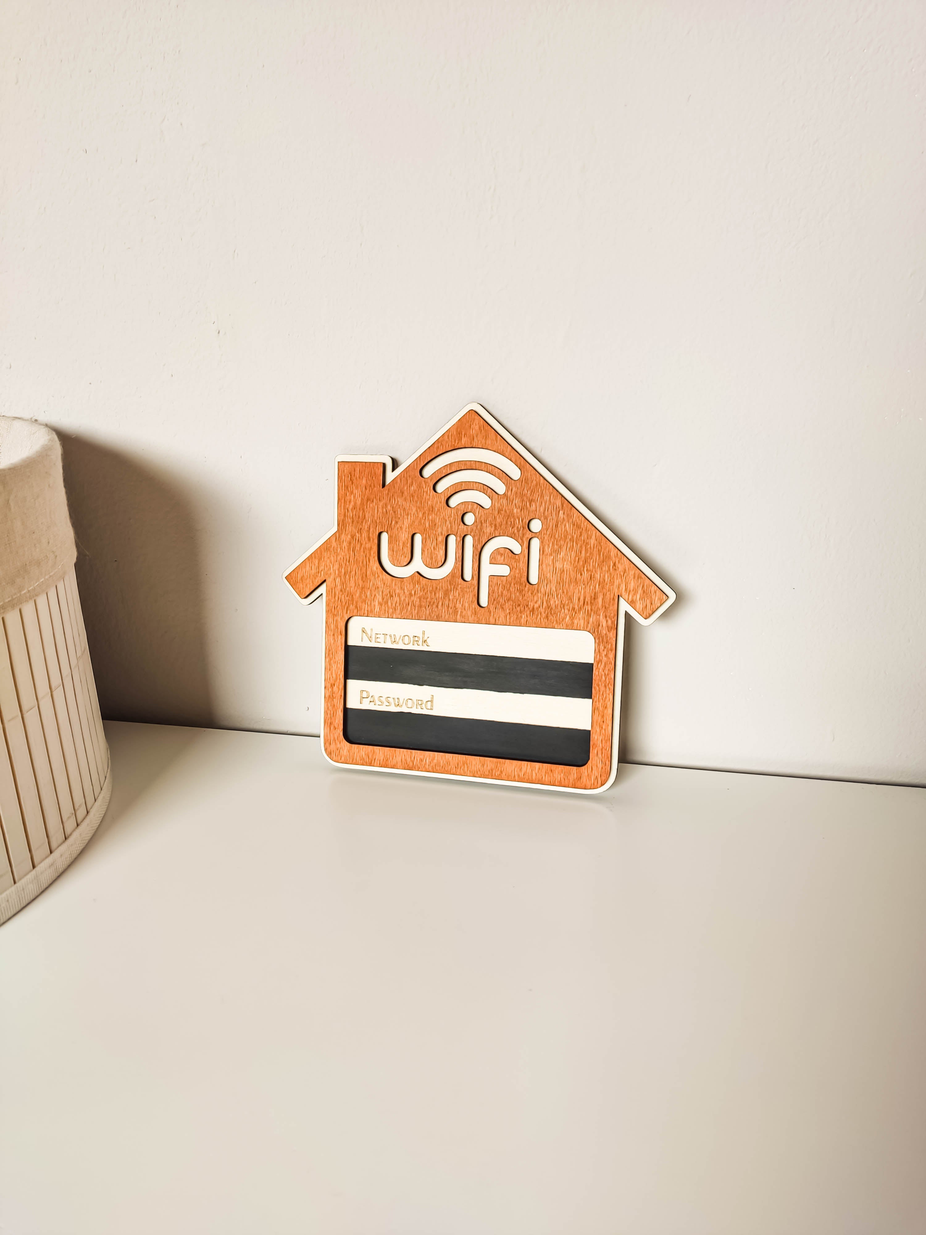 WLAN Schild für Gäste | Airbnb Internet Schild