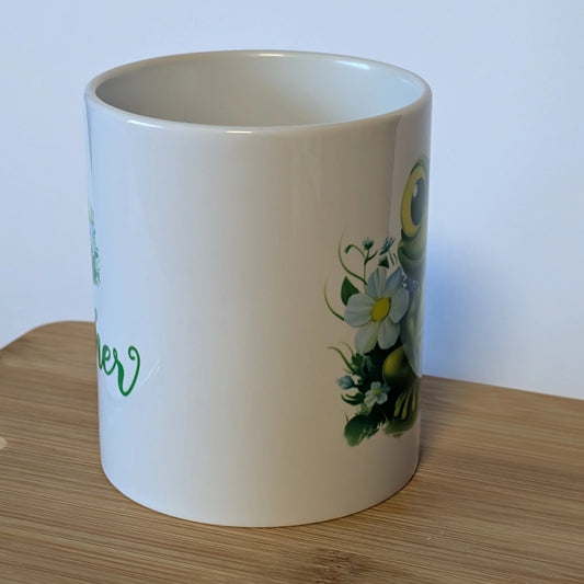 B-WARE!!! Bedruckte Kaffeetasse Frosch mit Personalisierung: GÜNTHER