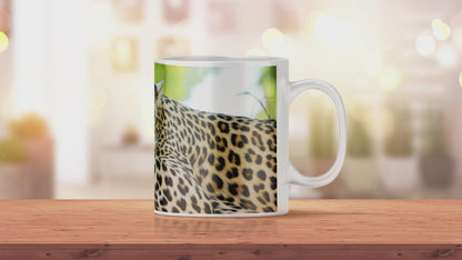 Bedruckte Kaffeetasse Leopard | Keramiktasse