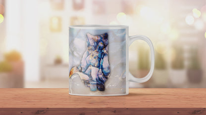 Bedruckte Kaffeetasse Katze - Geschenk für Katzenliebhaber
