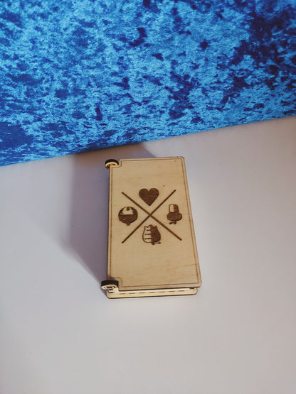 Spielkarten Etui aus Holz mit Gravur | Kartenbox für Schnapskarten