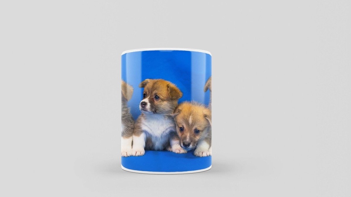 Bedruckte Kaffeetasse mit Corgi Motiv | Tasse aus Keramik - Prami's