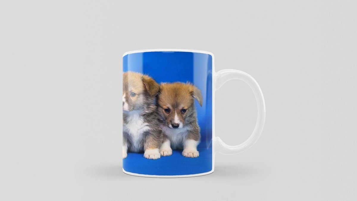 Bedruckte Kaffeetasse mit Corgi Motiv | Tasse aus Keramik - Prami's