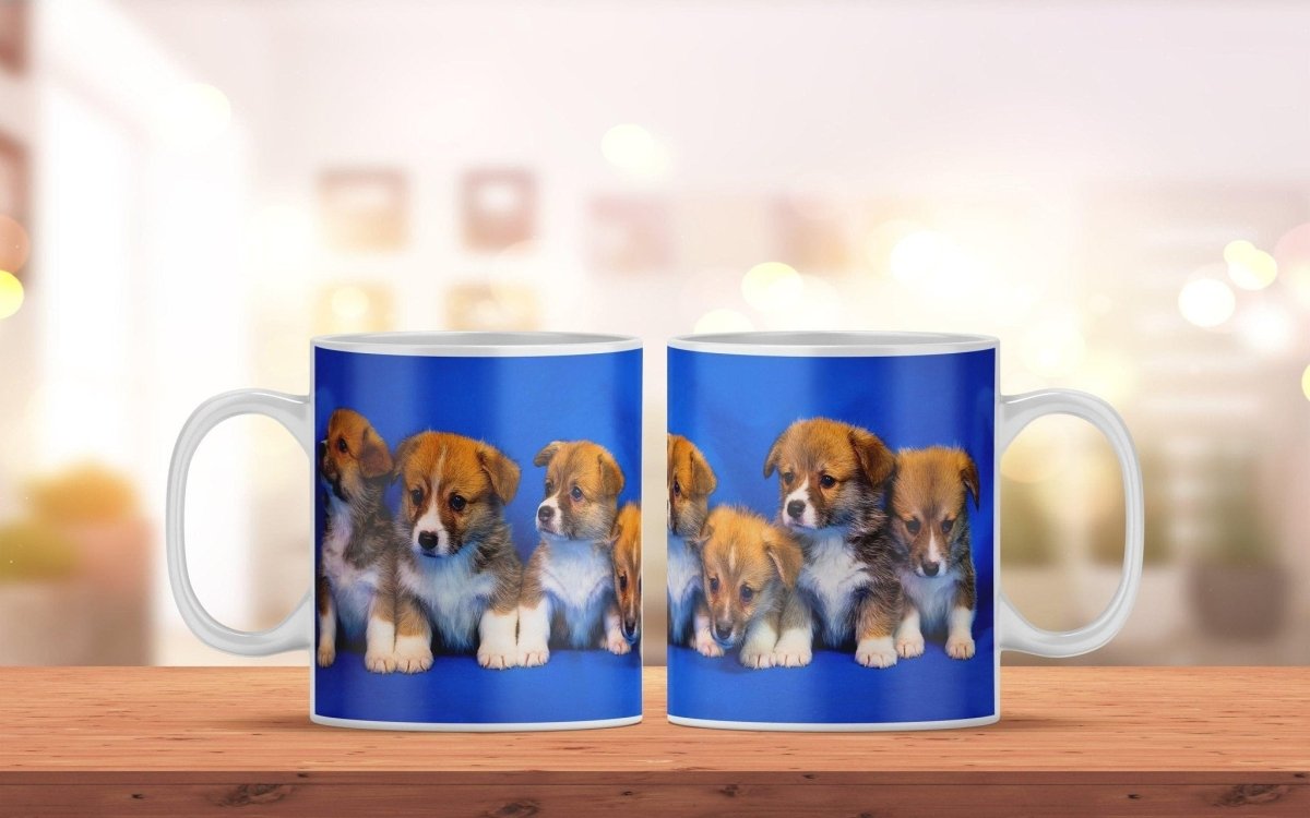 Bedruckte Kaffeetasse mit Corgi Motiv | Tasse aus Keramik - Prami's