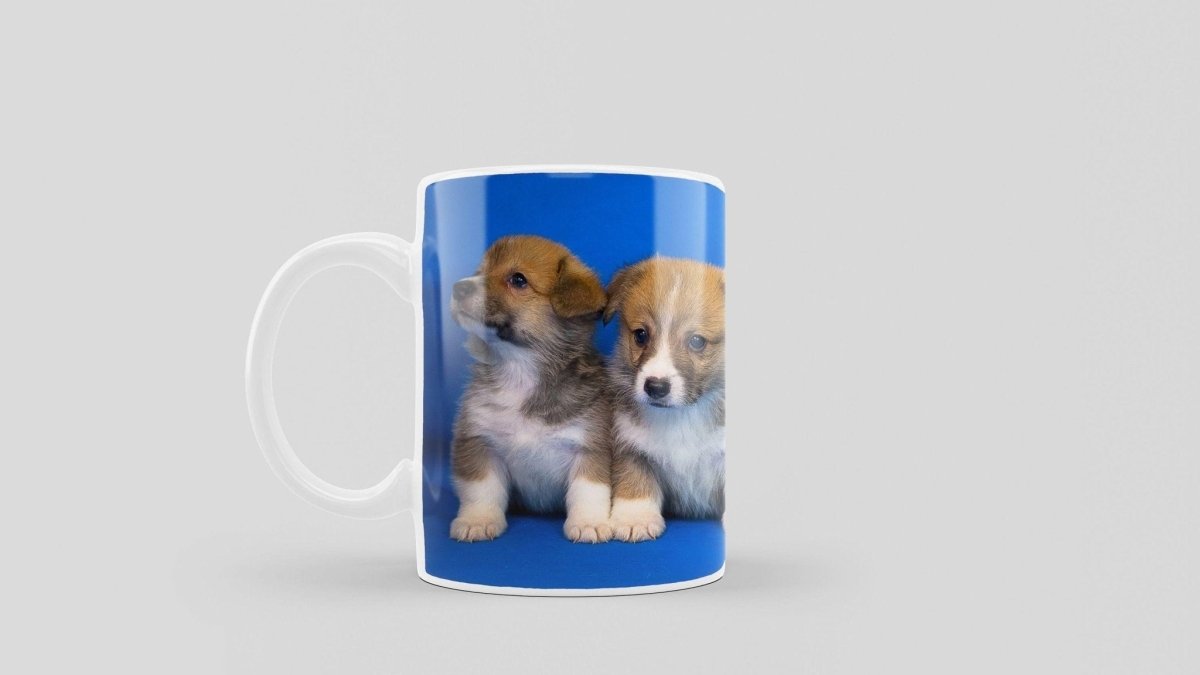 Bedruckte Kaffeetasse mit Corgi Motiv | Tasse aus Keramik - Prami's