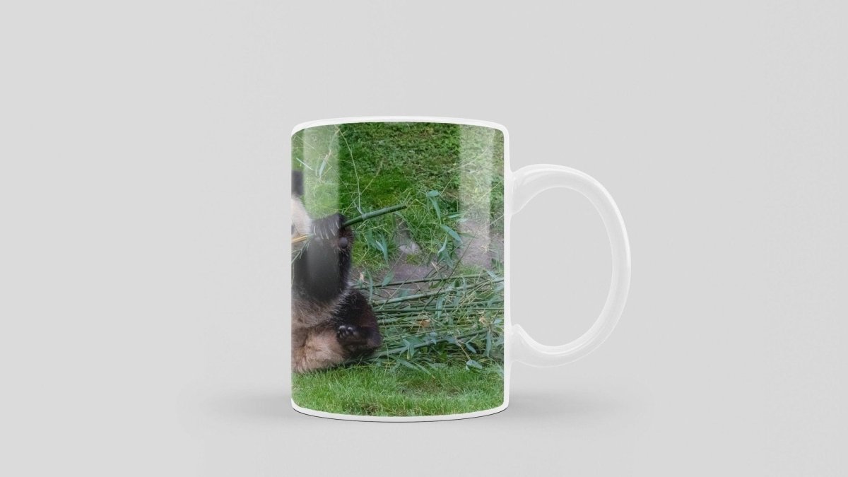 Bedruckte Kaffeetasse mit Panda Motiv | Tasse aus Keramik - Prami's