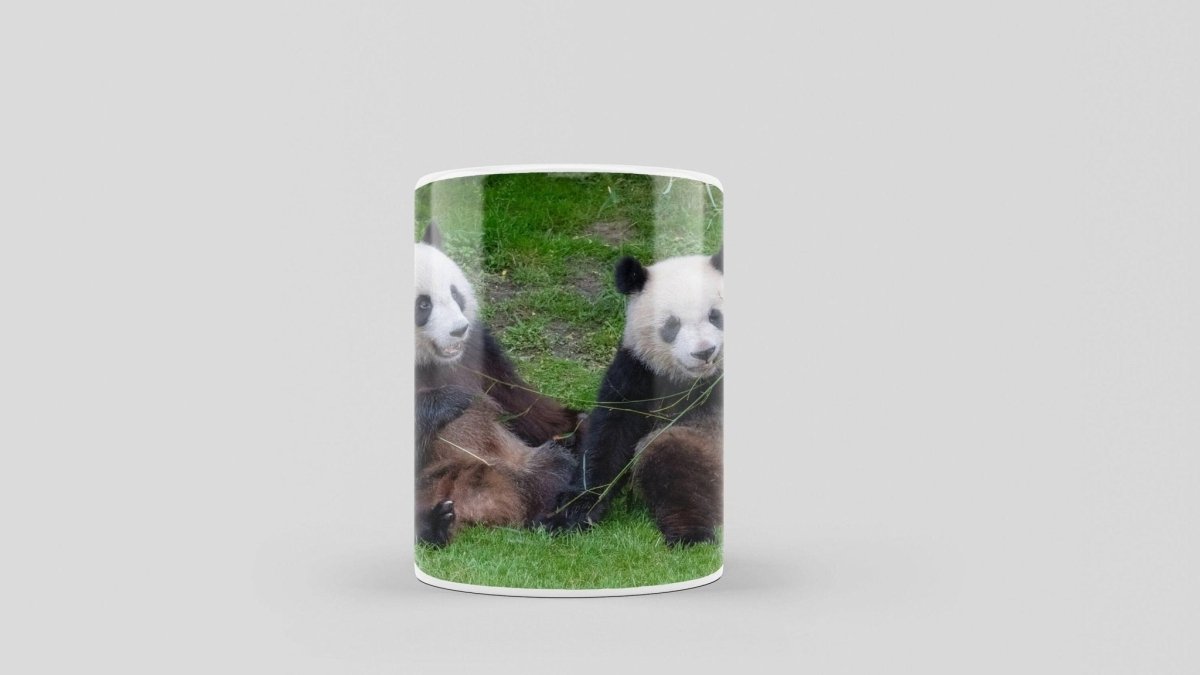 Bedruckte Kaffeetasse mit Panda Motiv | Tasse aus Keramik - Prami's