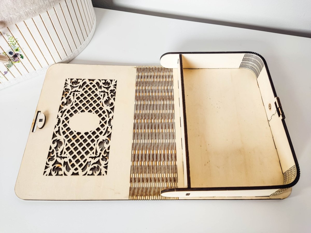 Dekorative Geschenkbox aus Holz in Buchform - Nachhaltige und originelle Geschenkverpackung - Prami's