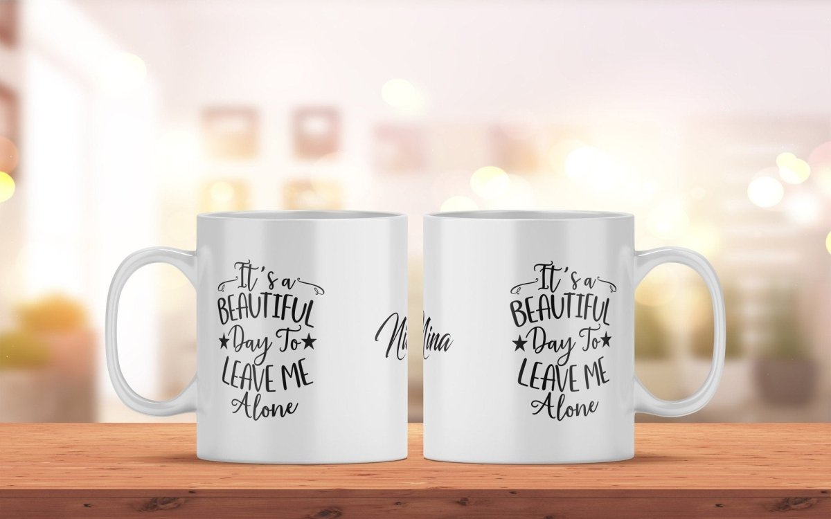 Personalisierte Kaffeetasse mit Spruch und Namen | Bedruckte Spruch Tasse aus Keramik - Prami's