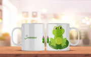Personalisierte Tasse mit Namen und Frosch Motiv | Bedruckte Kaffeetasse aus Keramik - Prami's