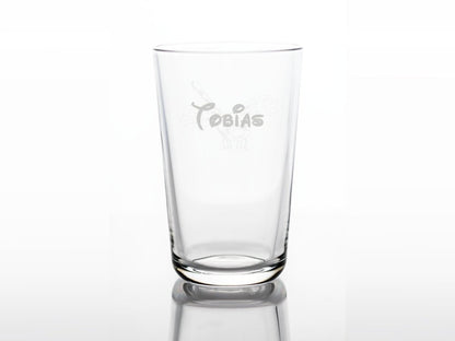 Personalisiertes Kinderglas mit Namen und Libelle | Trinkglas mit Gravur - Prami's