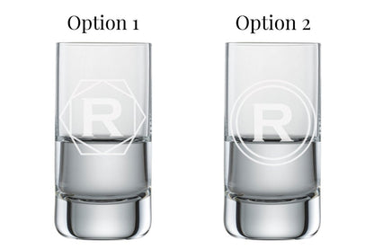 Personalisiertes Schnapsglas mit Monogramm Gravur - Hochwertiges Glas für individuellen Genuss - Prami's