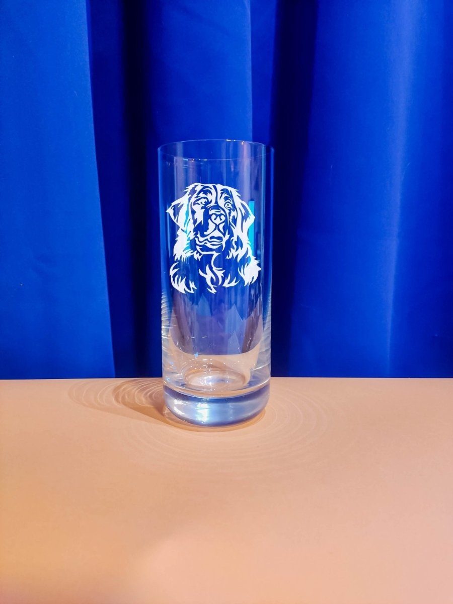 Personalisiertes Weinglas mit Name und Berner Sennenhund | Longdrink Glas mit Gravur - Prami's