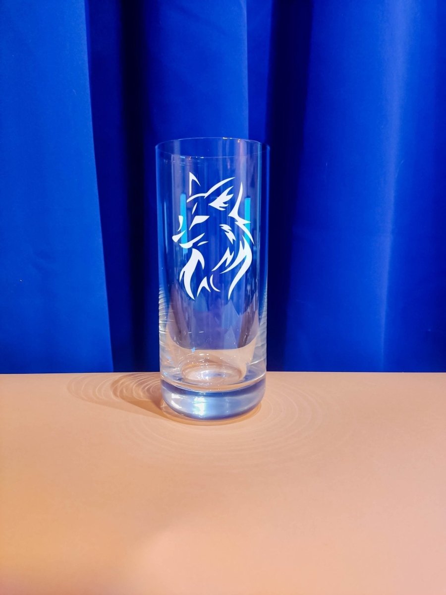 Personalisiertes Weinglas mit Name und Fuchs Motiv | Longdrink Glas mit Gravur - Prami's