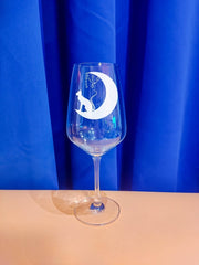 Personalisiertes Weinglas mit Name und Katze | Longdrink Glas mit Gravur - Prami's