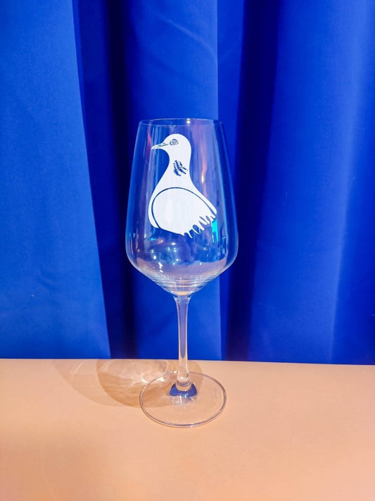 Personalisiertes Weinglas mit Name und Tauben Gravur | Longdrink Glas mit Gravur - Prami's