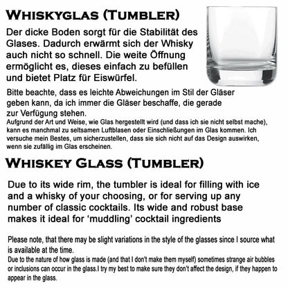 Personalisiertes Whiskyglas mit Name und Adler Motiv | Whisky Glas mit Gravur - Prami's