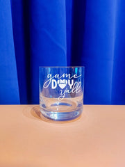 Personalisiertes Whiskyglas mit Name und American Football Spruch | Whisky Glas mit Gravur - Prami's