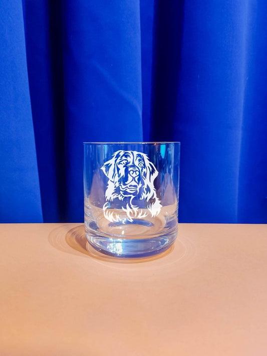 Personalisiertes Whiskyglas mit Name und Berner Sennenhund Motiv | Whisky Glas mit Gravur - Prami's