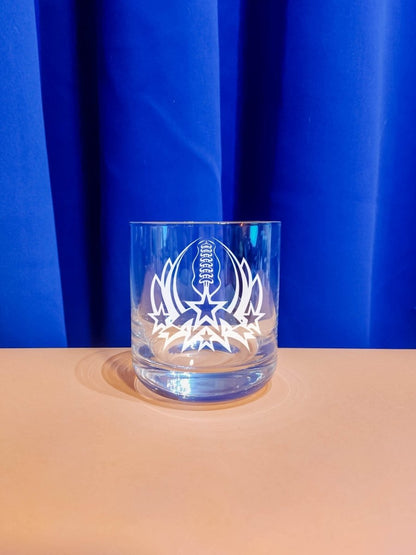 Personalisiertes Whiskyglas mit Name und Football Motiv | Whisky Glas mit Gravur - Prami's