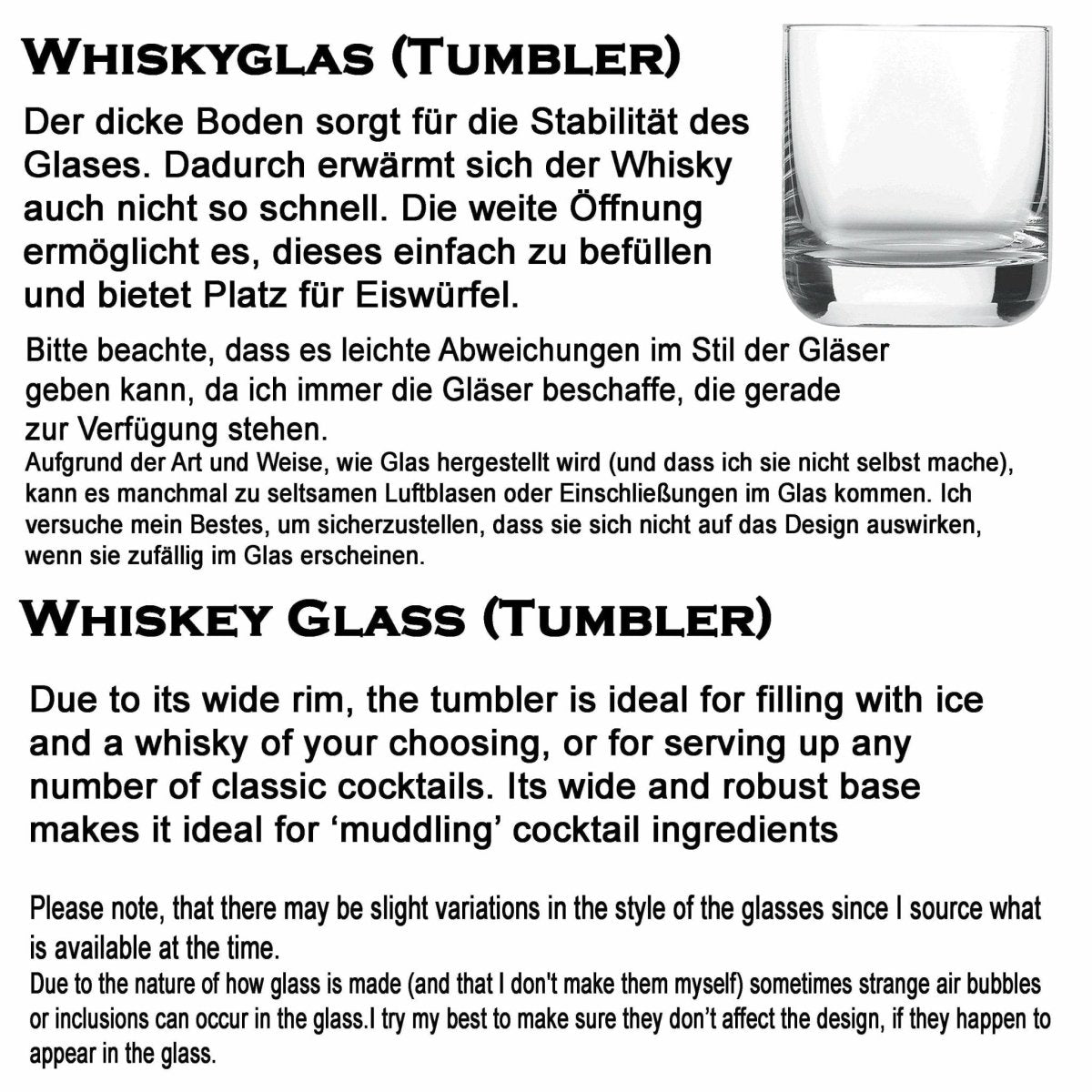 Personalisiertes Whiskyglas mit Name und Motorrad | Whisky Glas mit Gravur - Prami's