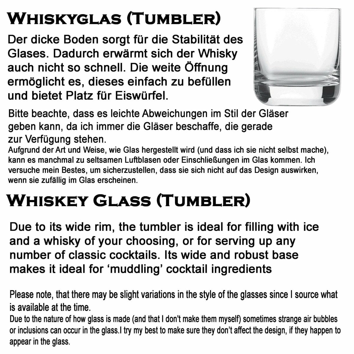 Personalisiertes Whiskyglas mit Name und Spruch | Whisky Glas mit Gravur - Prami's