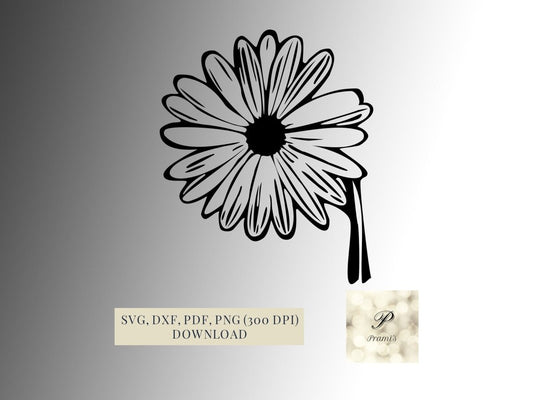 Plotterdatei Blume für Plotter | SVG Schneidedateien für Cricut Download | Silhouette Designs Plotter Geschenke - Prami's