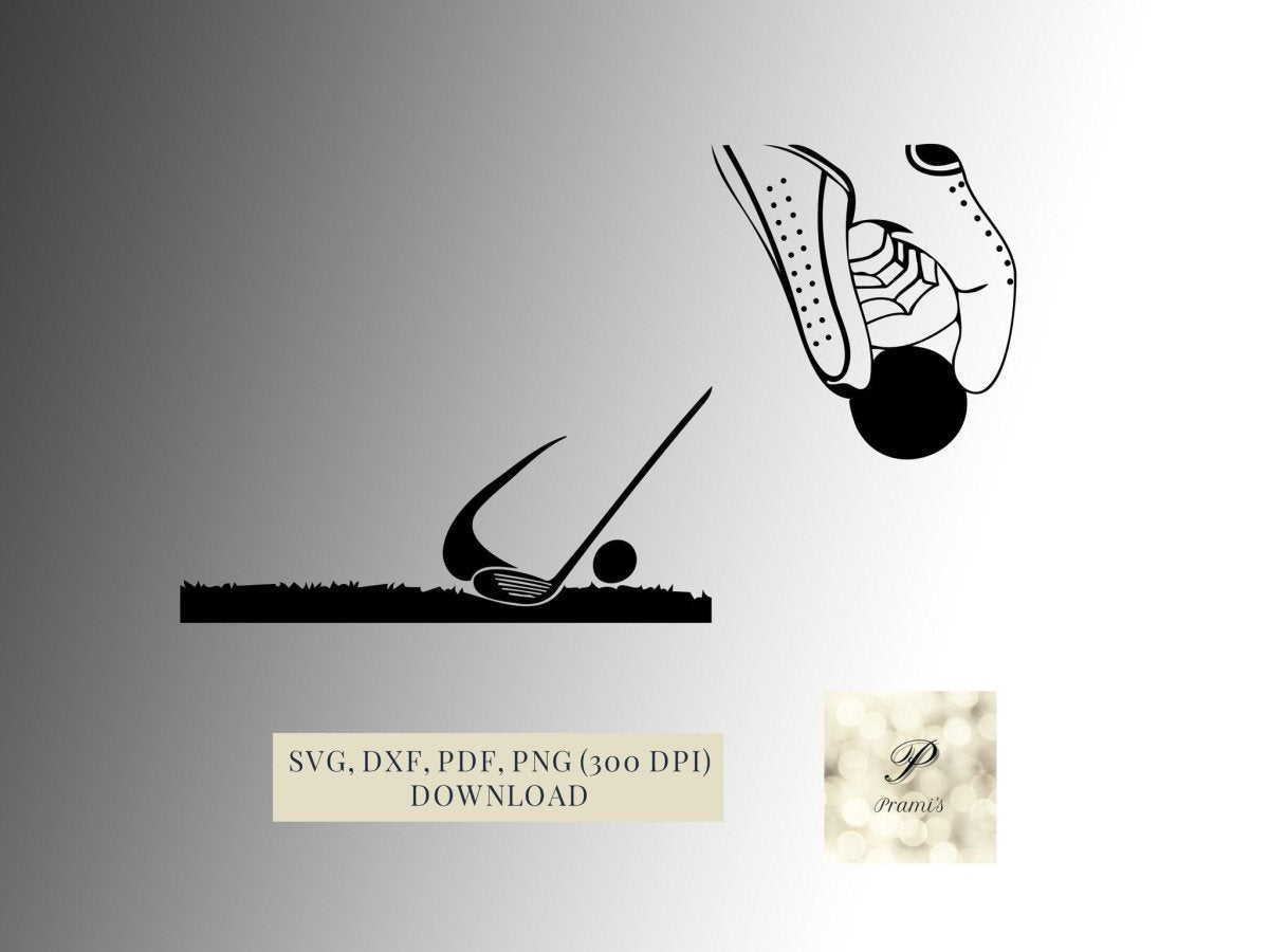 Plotterdatei Golf Set SVG Datei für Cricut, Golf Fans Design Digital Download für Bastel- und Plotterprojekte - Prami's