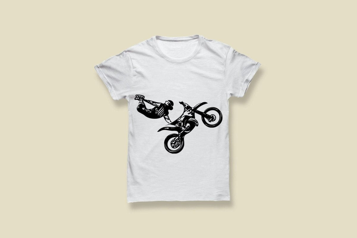 Plotterdatei Motocross Fahrer SVG Datei für Cricut, Motorrad Design Digital Download - Prami's