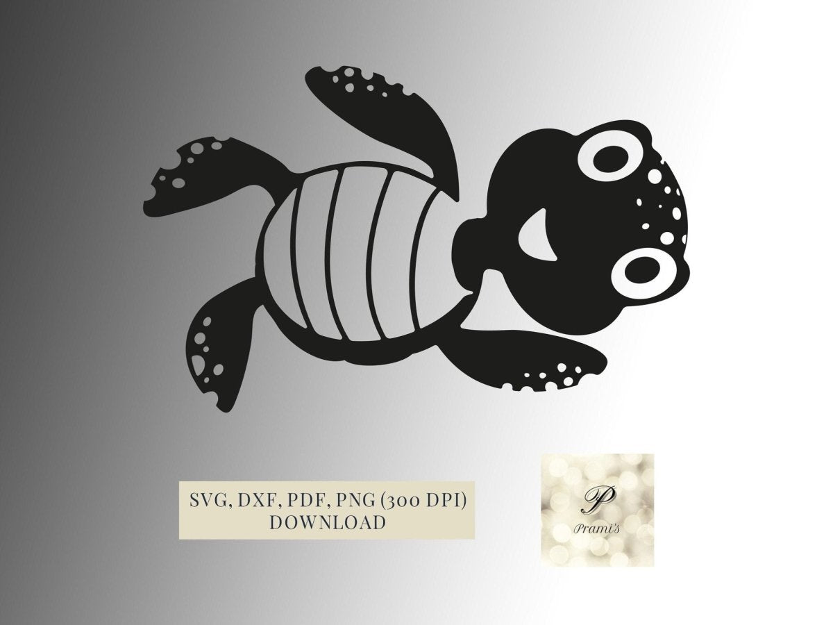 Plotterdatei Schildkröte SVG Datei für Cricut, süßes Schildkröten Design - , Digital Download Schildkröten Motiv - Prami's