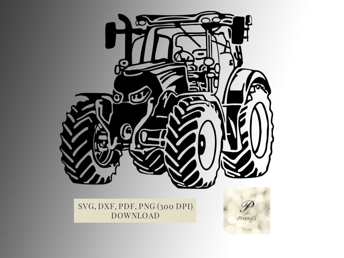 Plotterdatei Traktor SVG Datei für Cricut, Traktor Bauernhof Design Digital Download - Prami's